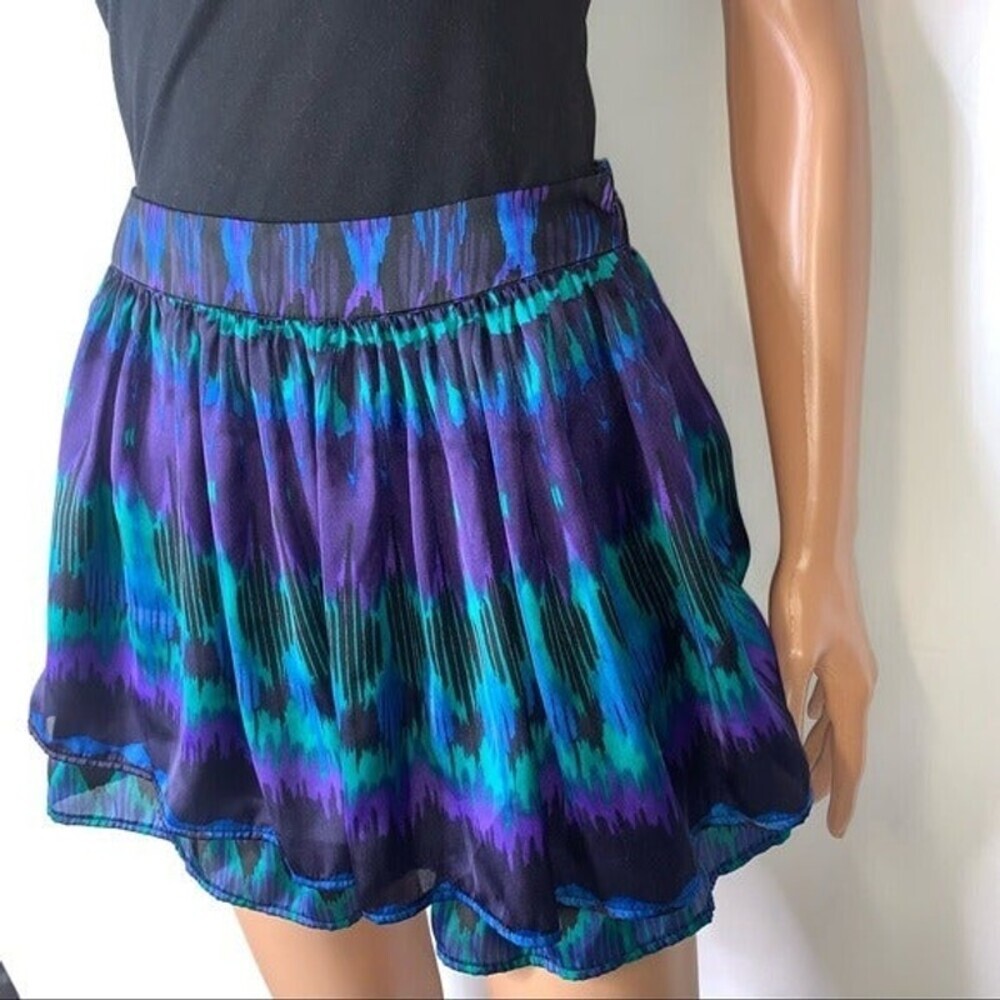 Forever 21 multi-color flowy mini skirt - Picture 9 of 10